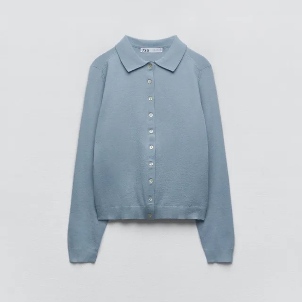 ZARA BUTTONED KNIT CARDIGAN